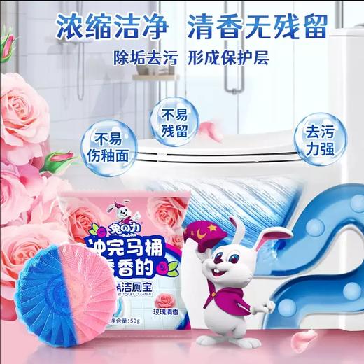 兔力香氛蓝泡泡   家用厕所除臭块马桶清洁剂去渍清香型灵洁1.33 商品图1