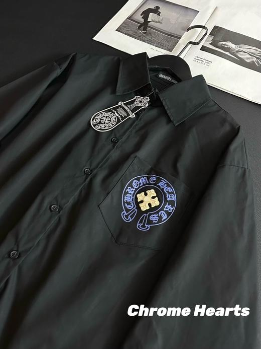 克罗心新款发泡图案logo口袋衬衫外套 商品图4