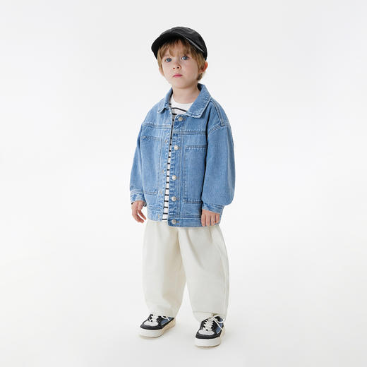 马克珍妮男童复古百搭牛仔外套儿童上衣宝宝2025年春装新款250060 商品图2