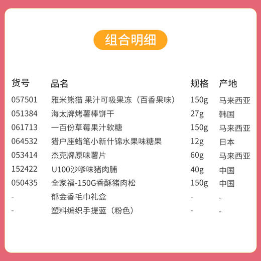 【伴手礼】粉色塑料编织手提篮款057501*051384*061713*064532*053414*152422*050435预定款 商品图1