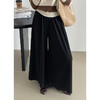 慵懒风垂感裙裤!女款2025秋款高腰显瘦遮胯针织阔腿裤！ 商品缩略图1