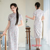 GX素雅中式年轻少女款人棉旗袍2025春夏新款复古国风日常学院风旗袍 商品缩略图2