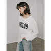 UMILAB【春漾】高科技防晒面料软滑亲肤毛边圆领宽松长袖T恤T720M 商品缩略图1
