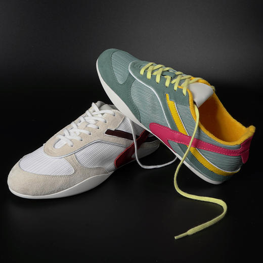 BESSIEIE/贝缌【复古拼接德训鞋】真皮休闲透气阿甘鞋 商品图0