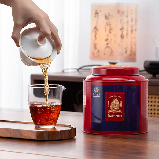 茂圣丨红韵·2021 广西六堡茶 黑茶  2021年陈化 500g 大份量 送礼自饮皆宜 商品图8