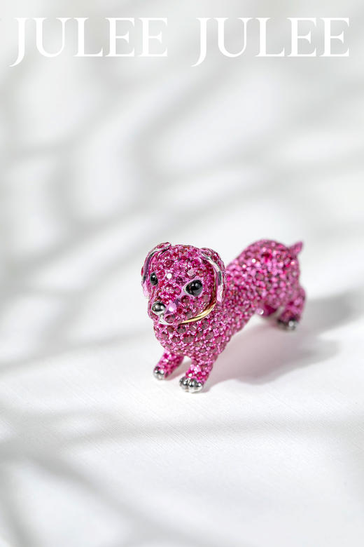 18K白金尖晶石胸针颈链 商品图1