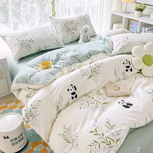 蓝若亭全棉四件套（竹林熊猫） 商品图3
