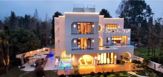 【团建优选-青城山542号院】11房3000㎡花园私汤/泳池轰趴别墅，近赵公山、熊猫谷、融创乐园，台球桌、海洋球池、投影会议、机麻KTV、草坪烧烤wmhy 商品图4