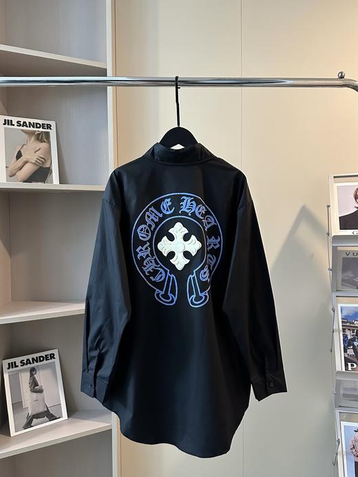 克罗心新款发泡图案logo口袋衬衫外套 商品图1