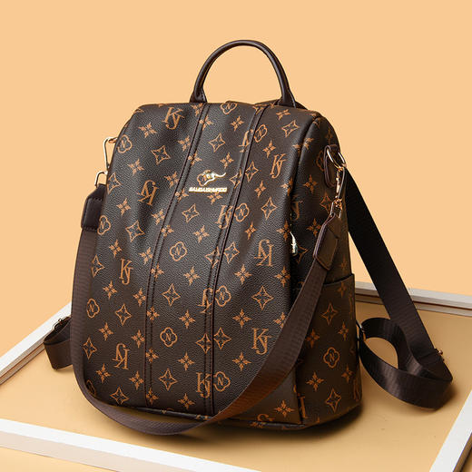 双肩包大容量防盗，花纹PVC挎包包TS-8603 商品图0