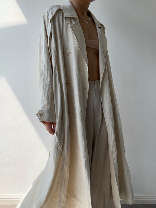 DONSEE10｜DS10SS2540-A 米白直筒长风衣 商品图4