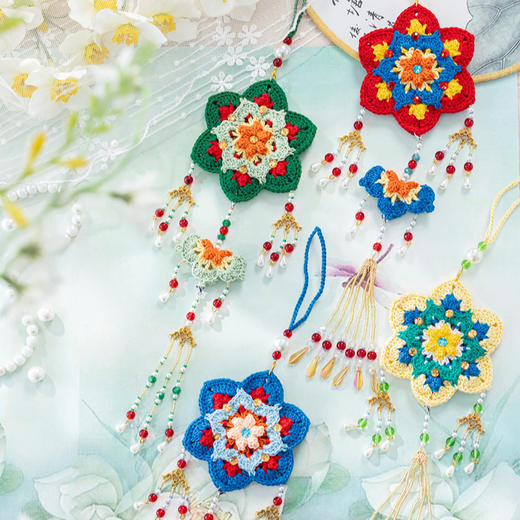 苏苏姐家馥锦香囊挂饰手工DIY手编钩针毛线团挂件自制材料包 商品图1