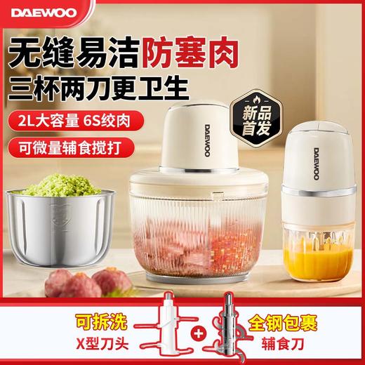 大宇绞肉机家用2025新款搅拌料理机多功能电动DY-JR05 商品图0