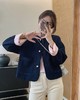 双面穿牛仔提花国风时尚混搭外套 商品缩略图7