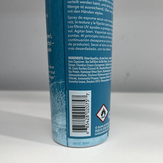 BUMBLE AND BUMBLE 头发干洗 Surf Foam 喷雾吹干慕斯 商品图2