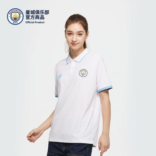 【官方正版】曼城俱乐部 | 春夏户外运动男女白色速干POLO短袖球迷 商品图3