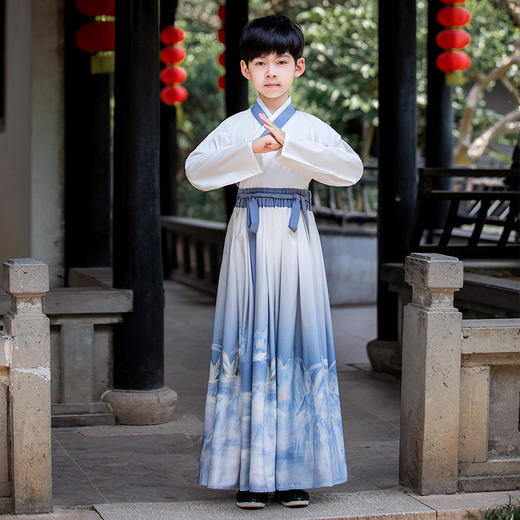 苏城纪童装汉服男童-山涧行蓝 商品图1