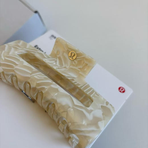 原单正品浅象牙白Lulu超大号女士抓夹！ 商品图7