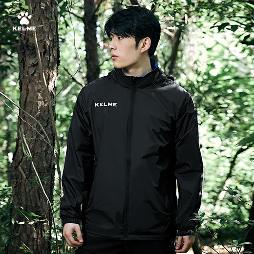 卡尔美官网足球训练运动风衣男防风雨户外跑步健身外套 商品图0