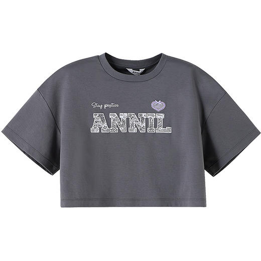 【实体店同款】女童液氨短袖针织衫夏季新款安奈儿童装AG521655 商品图6