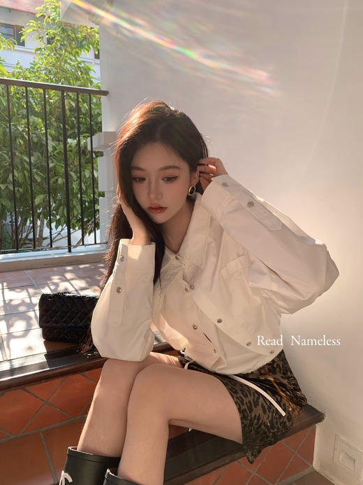 Read Nameless /假两件衬衫外套+豹纹裙裤 2025/3/20 商品图10