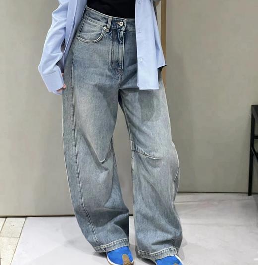 杨幂同款  重磅  loew激光烧花弯刀牛仔裤 3D立体剪裁 商品图0