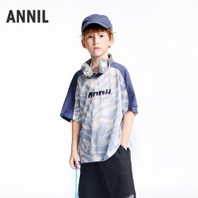 【实体店同款】男童圆领短袖上衣夏季新款安奈儿童装AB521625