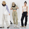 L RECNAVA 轻量防水直筒工装裤 抽绳腰头可调节 多功能口袋很能装 脚口抽绳 可直筒可束脚 商品缩略图0