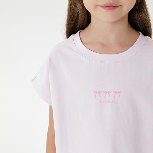 【凉感透气】马克珍妮女童简约多彩T恤 儿童上衣夏装新款550687 商品图4