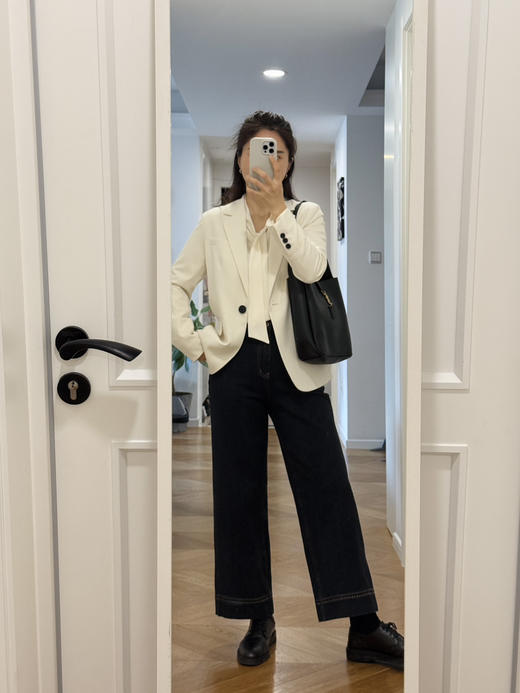 立体裁剪精湛工艺羊毛混纺修身显瘦一粒扣西装【包邮+三天无理由退换】 商品图6