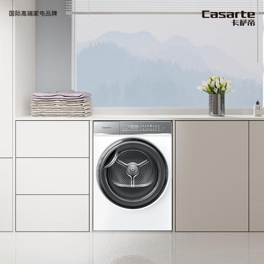 卡萨帝（Casarte）揽光W2烘干机 10公斤双擎热泵干衣机 干衣护理机 3D透视烘干 空净过滤 ECGS10FW2EU1 商品图0