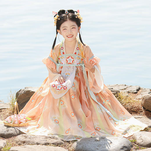 【团购】【苏城纪】清仓特价款 汉服女童襦裙醉江南（玉兔） 商品图1
