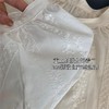 法式温柔刺绣小灯笼袖纯棉衬衫 商品缩略图11