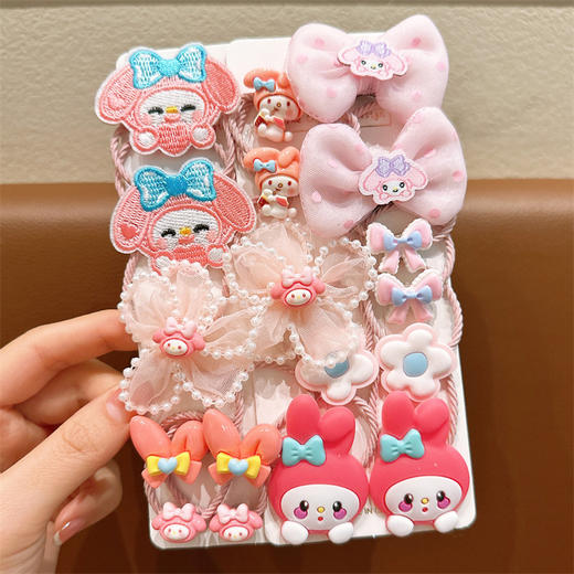 【39.9任选2款！】库洛米儿童皮筋 女童不伤发弹性好橡皮筋 宝宝头绳小女孩扎头发发圈-QQ 商品图7