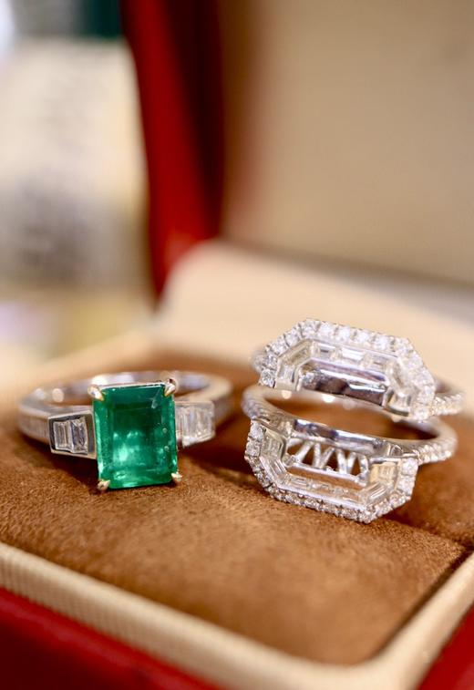 1.95ct刻面祖母绿戒指 商品图4