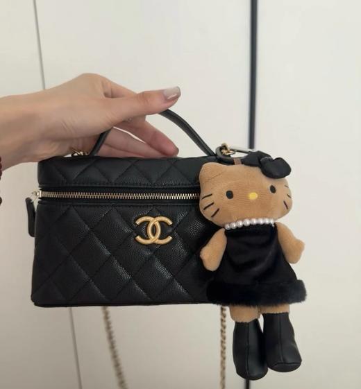 重磅独家  25P鱼子酱饭盒包  拉丝金扣鱼子酱手提包  化妆盒链条包 商品图0