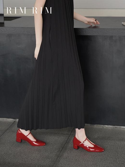 【品牌直发】RIM RIM塑形马皮鞋法式春秋T字细条带玛丽珍鞋2388-1 商品图5