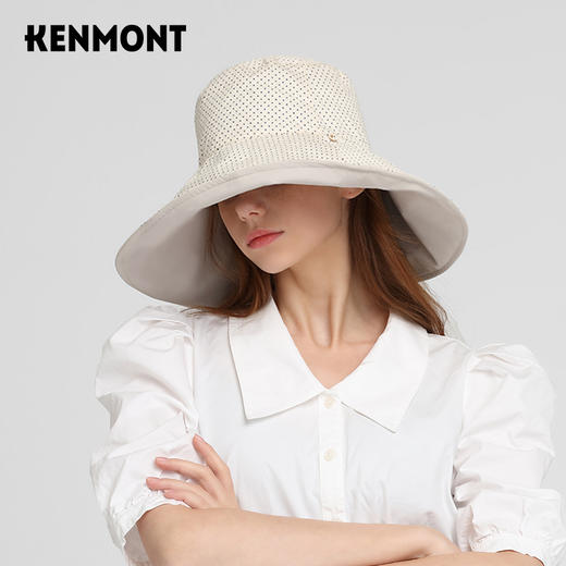 卡蒙KM-3700虞书欣同款卡蒙防晒帽双面戴渔夫帽 商品图3