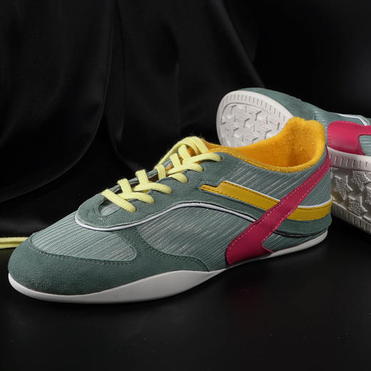 BESSIEIE/贝缌【复古拼接德训鞋】真皮休闲透气阿甘鞋 商品图2