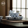 成艺陶瓷 永乐缠枝莲悬停盖碗10入功夫茶具套装釉下彩复古家用壶承成艺永乐缠枝莲悬停盖碗套组10入 商品缩略图5