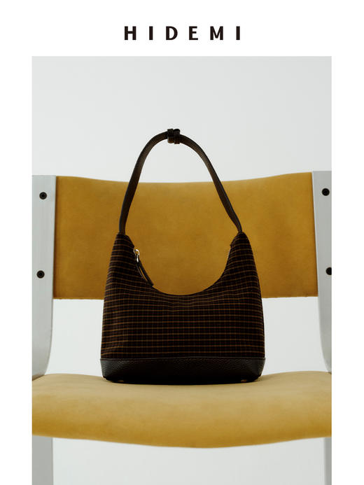 HIDEMI easy系列进口牛皮荔枝皮可调节手柄多背式饭盒包 格纹/乌木棕/动物纹 商品图7