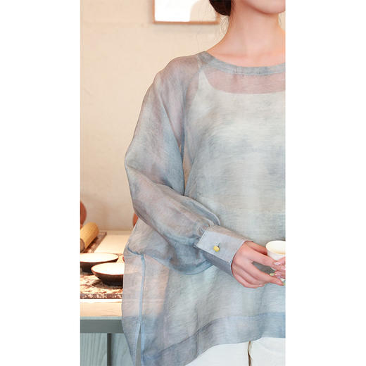 【抖音专属】新中式上衣（25708095菘-设计师） 商品图4