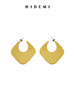 HIDEMI 极简设计感几何流线感菱形镀银百搭大耳环 金色/银色 商品缩略图11
