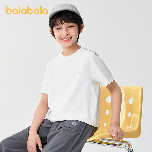 巴拉巴拉儿童短袖t恤男童上衣童装2025速干防晒夏装 商品图0