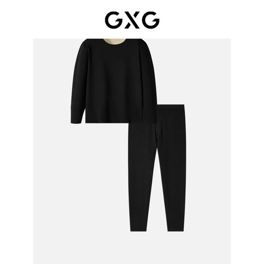 GXG男士保暖内衣随心裁无痕双面德绒打底套装秋衣 商品图4