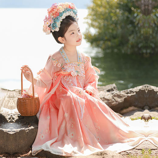 【苏城纪】新款汉服女童襦裙花仙子 商品图0