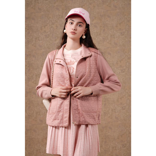 乔万尼新款外套女春秋款拼接设计EM1B137 商品图2