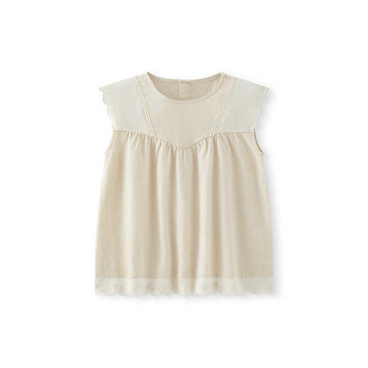 英氏儿童衣服夏季透气休闲背心纯棉女童背心2025新款YRBYJ2R025A 商品图4