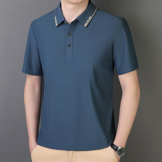 【冰丝】【DCS】大依优型大码翻领短袖POLO衫男加肥大码夏装衣服休闲时尚半袖体恤休闲商务 商品图6
