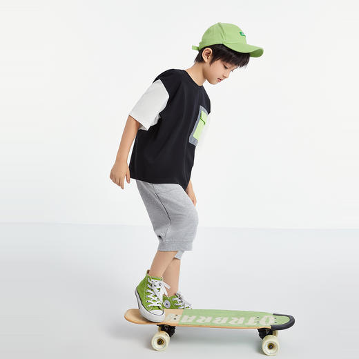 男童SORONA圆领短袖针织衫夏季新款安奈儿童装EB521188 商品图7